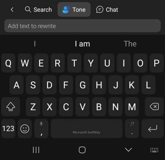 Samsung Galaxy SwiftKey Bing AI