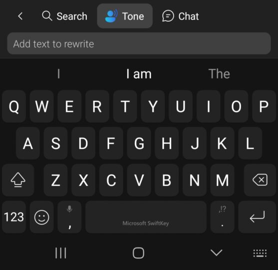 Samsung Galaxy SwiftKey Bing AI