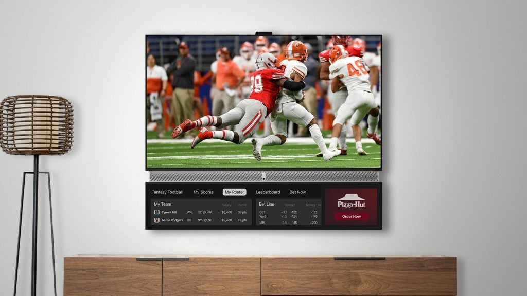 NBA の試合中にスポーツ用品を購入する機会が表示されます。