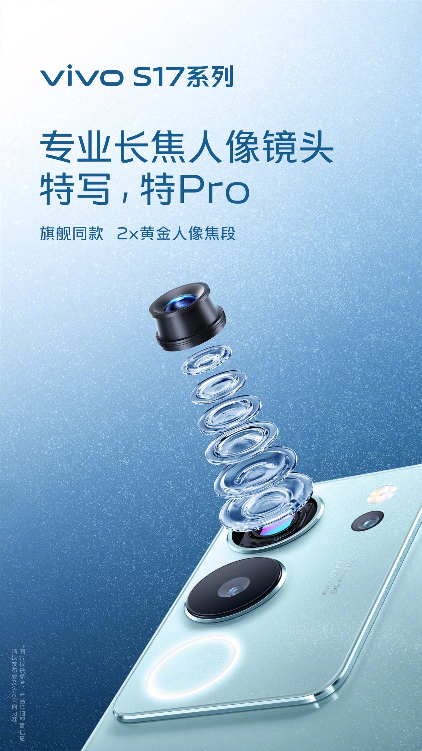 Портретний об'єктив Vivo S17 Pro 2x