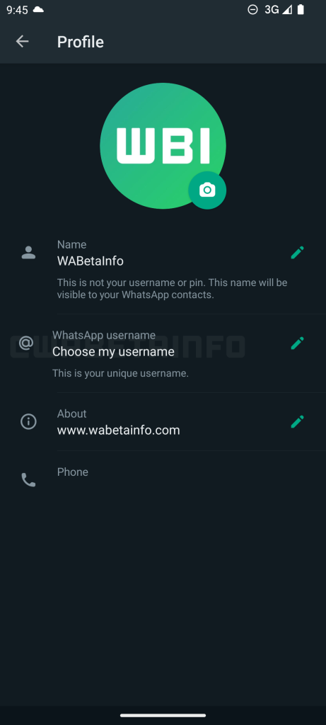 WhatsApp-Username