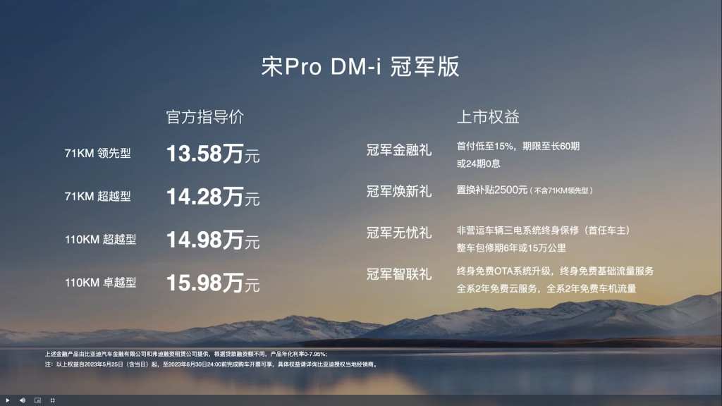 BYD Song Pro DM-i Champion Edition