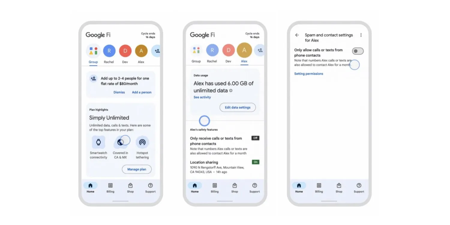 Google Fi Wireless Unveils FamilyCentric App Redesign for Enhanced