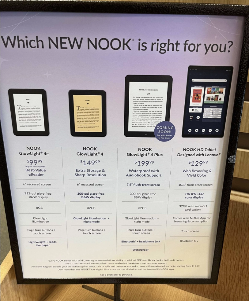 Barnes & Noble NOOK GlowLight 4 Plus e-reader