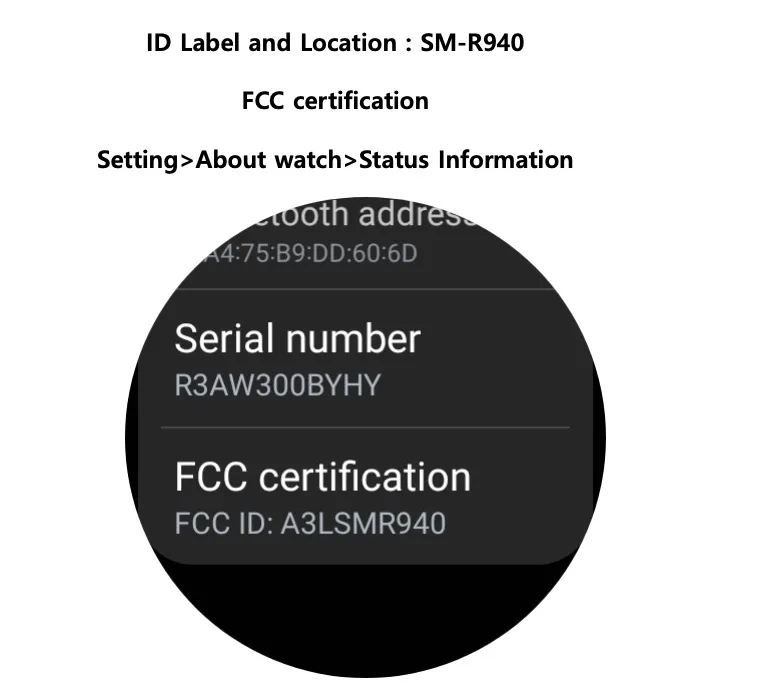 Galaxy Watch 6 series FCC