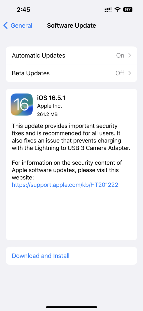 iOS 16.5.1