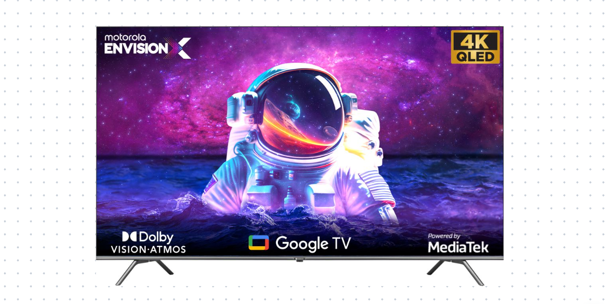 Motorola EnvisionX 4K QLED TV launched in India in 55 and 65