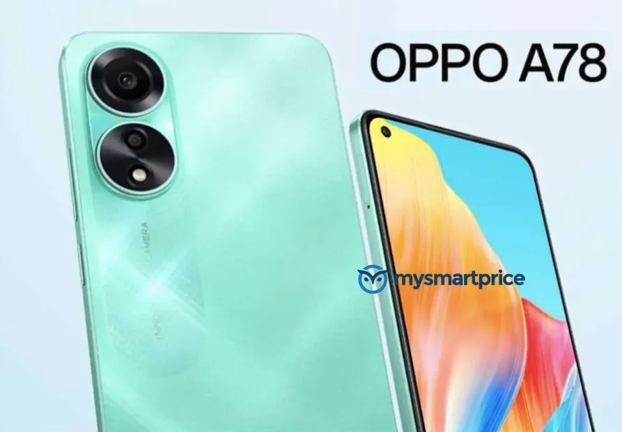 Oppo A78 4G promo material leaks revealing design & complete specs ...