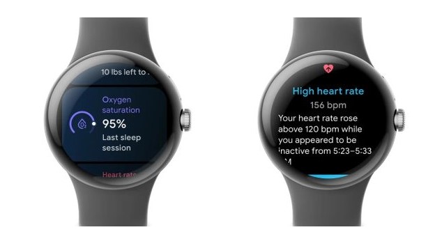 Pixel Watches SpO2 Heart rate