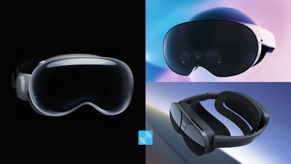 Apple Vision Pro vs Meta Quest Pro vs HTC Vive XR Elite