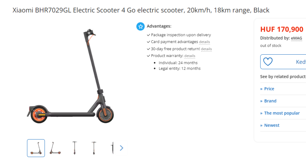 Xiaomi Electric Scooter 4 Go