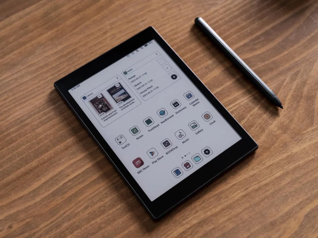 Onyx Boox Tab Mini C portable eReader with stylus support, Android 11