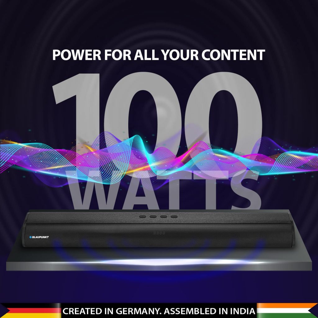 Blaupunkt SBA100 sound bar with advanced tech and features announced in