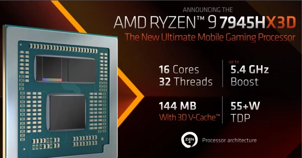 AMD launches Ryzen 9 7945HX3D Mobile Gaming Processor with 3D V-Cache ...
