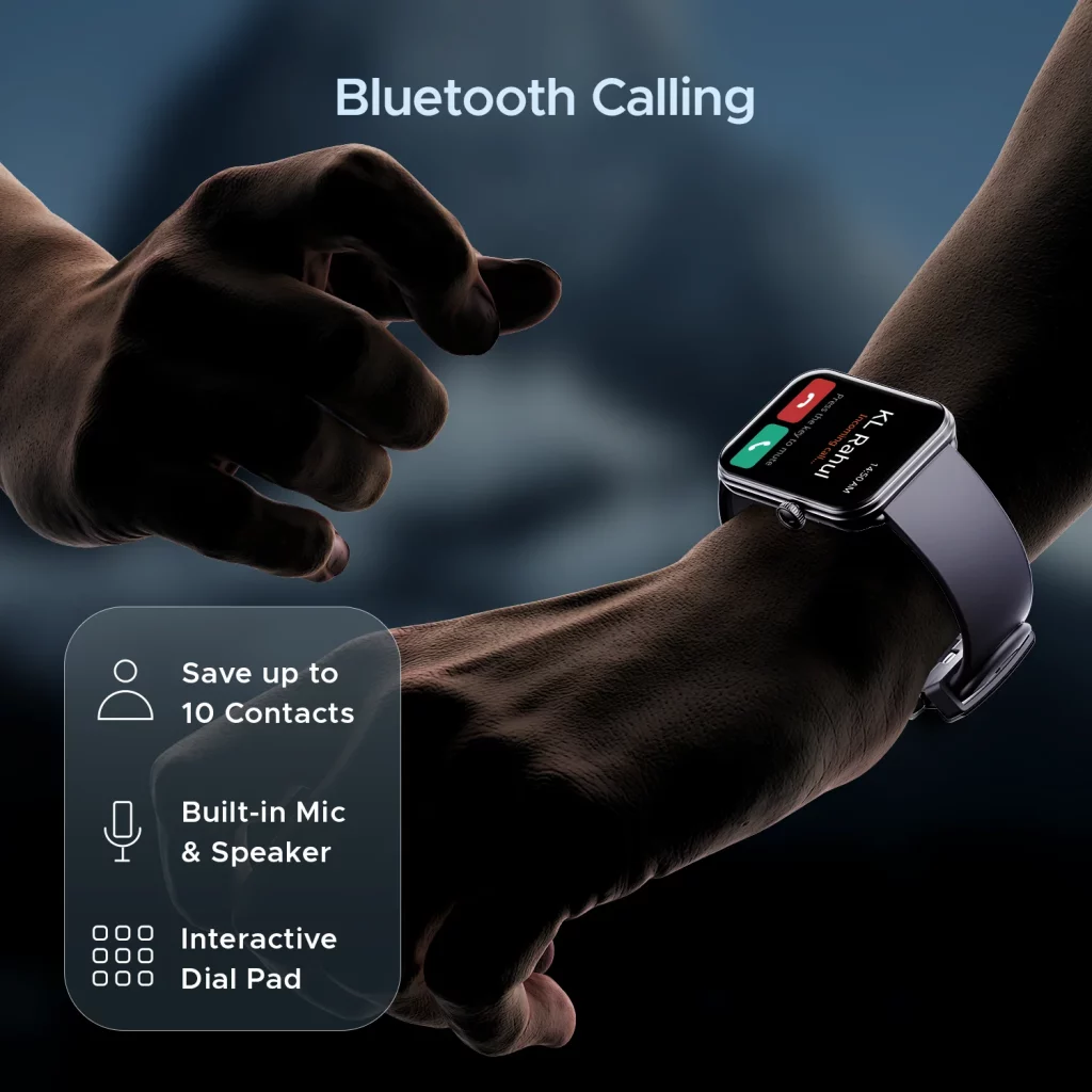 boAt Storm Plus smartwatch with 1.78" AMOLED display, BT calling & 7