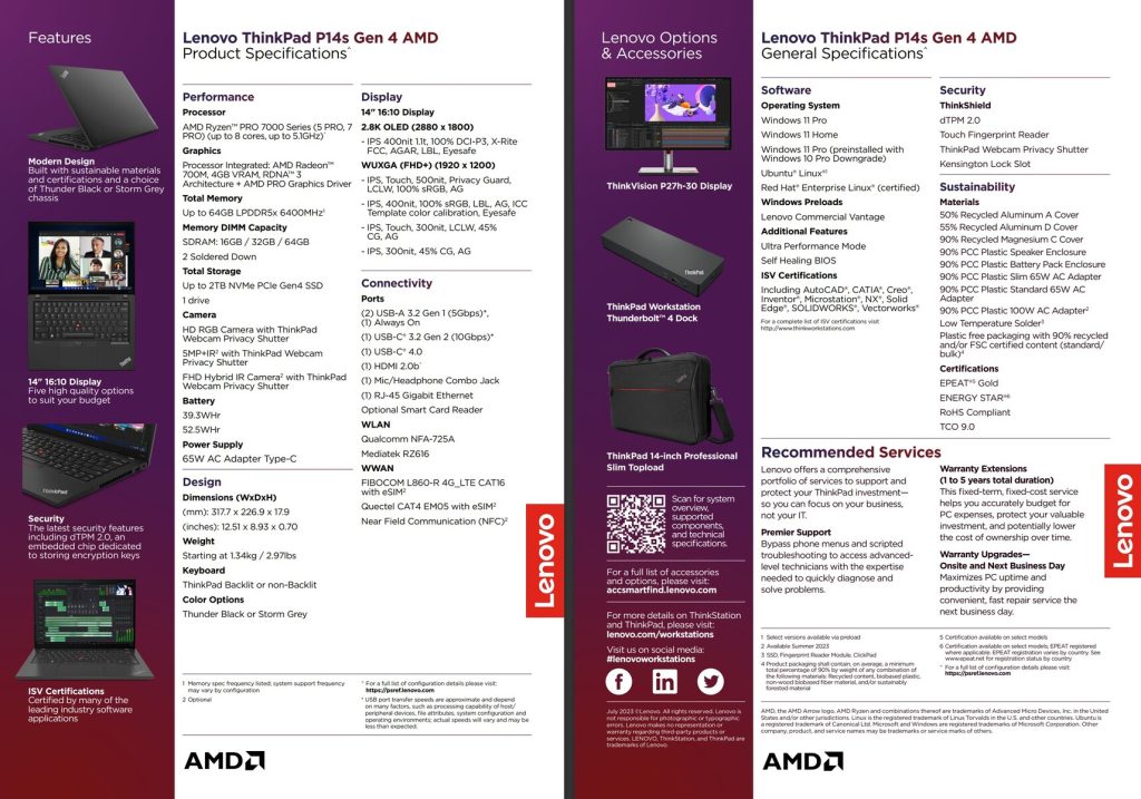 Lenovo ThinkPad P14s Gen 4