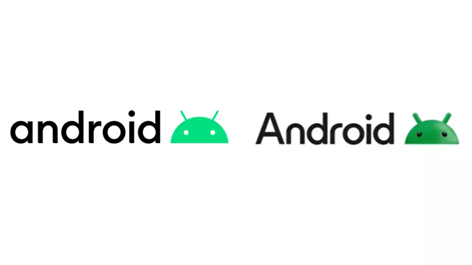 New vs old Android logo