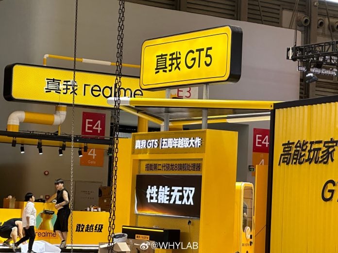 Realme GT 5 name spotted at ChinaJoy 2023 Realme booth