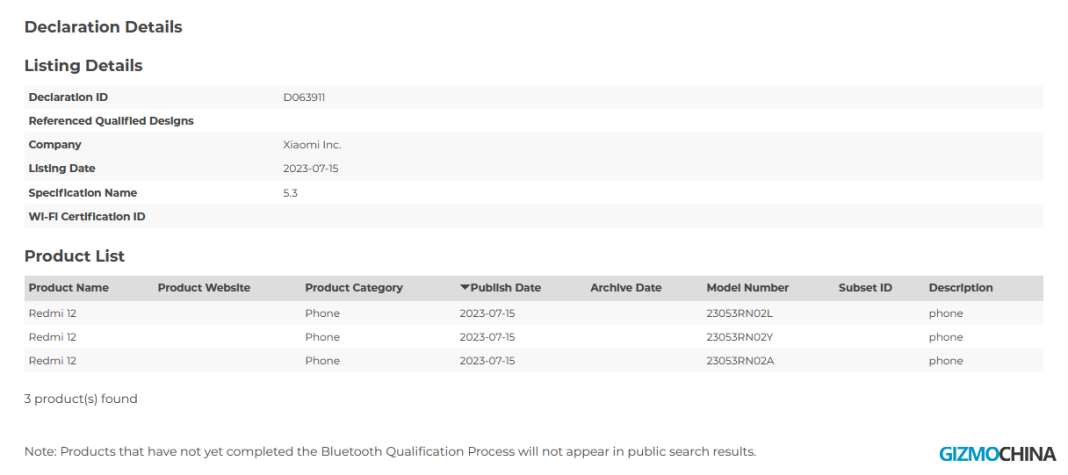 Redmi 12 receives Bluetooth SIG certification ahead of Indian launch ...