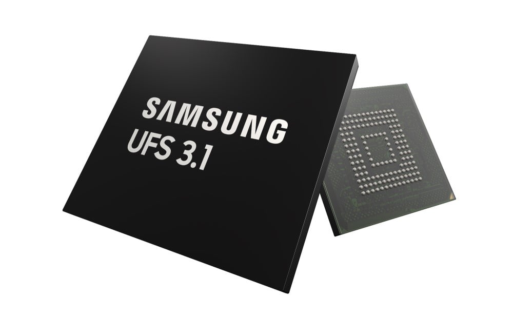 Samsung UFS 3.1 storage chip 