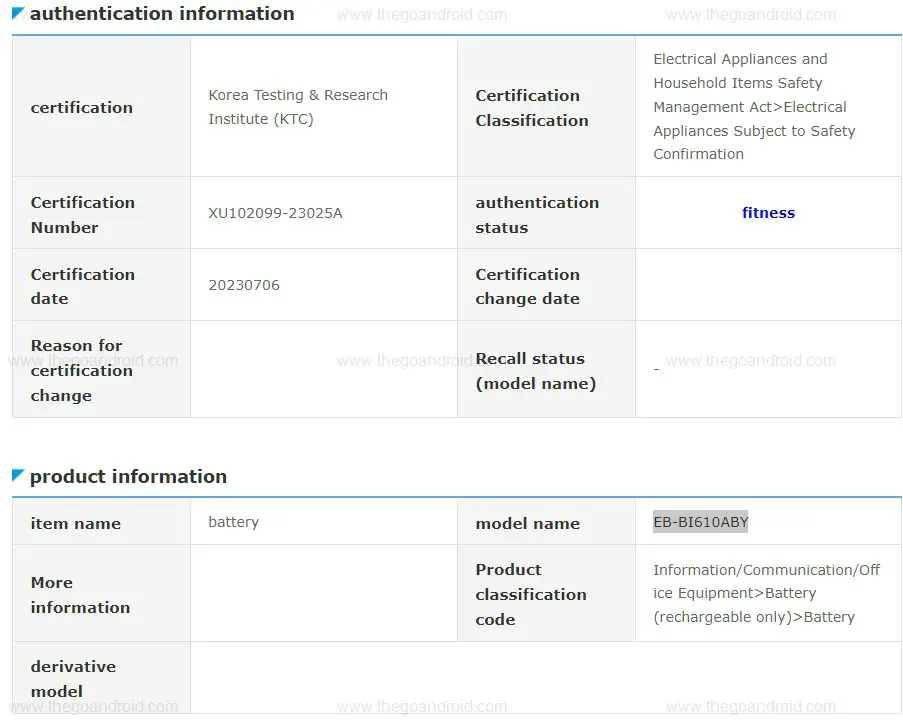 Samsung XR headset battery 1