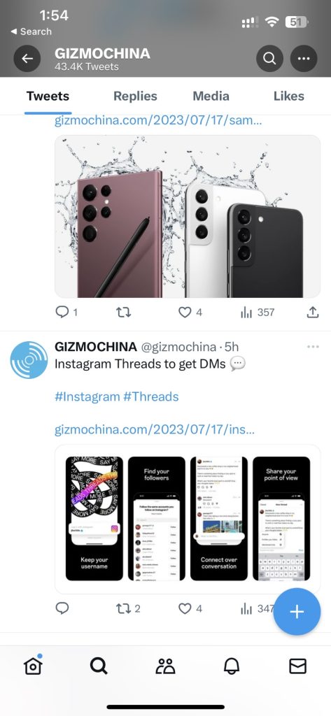 Twitter vs Threads design