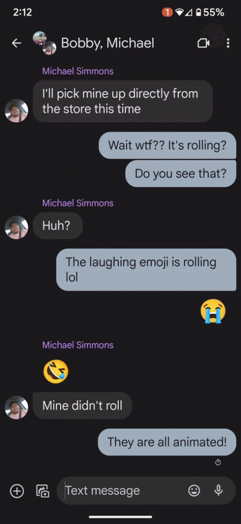 Animated Emoji on Google
