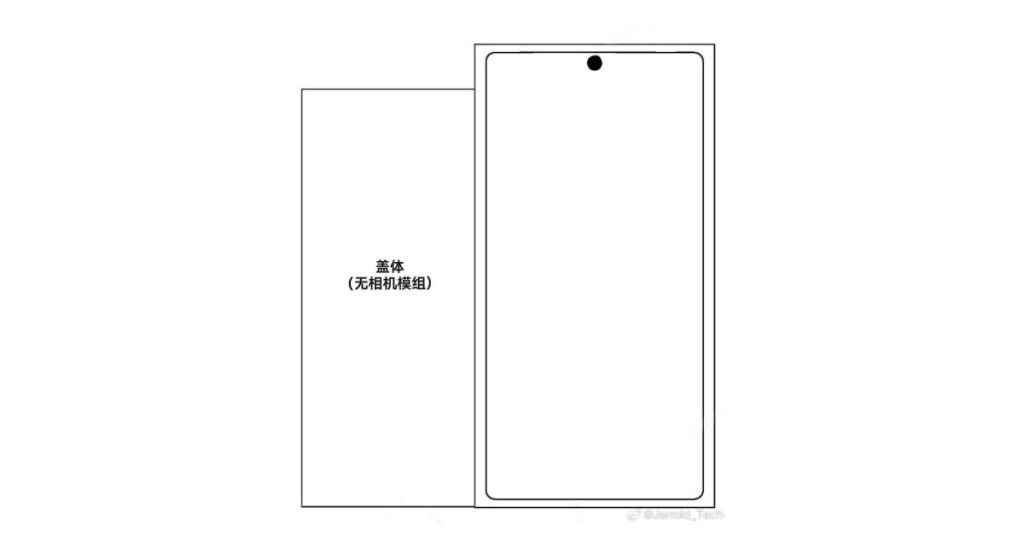 Huawei Assymetric Foldable Phone Design