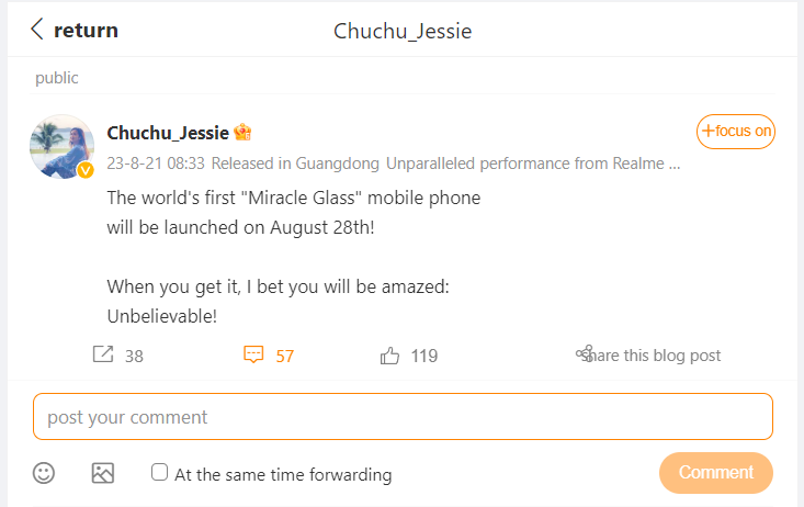 Jessie Weibo Post