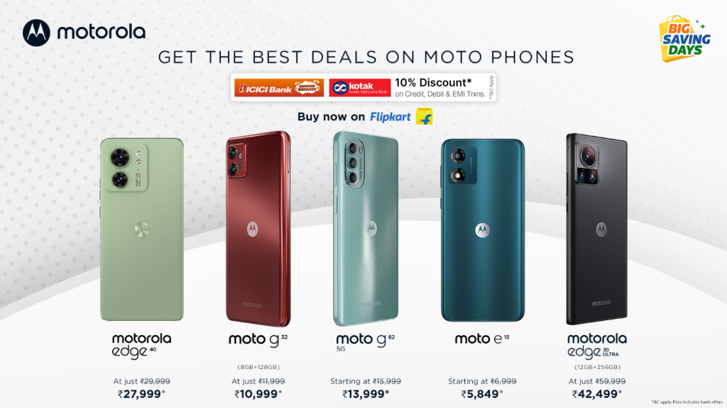 Motorola Flipkart Big Saving Days Sale