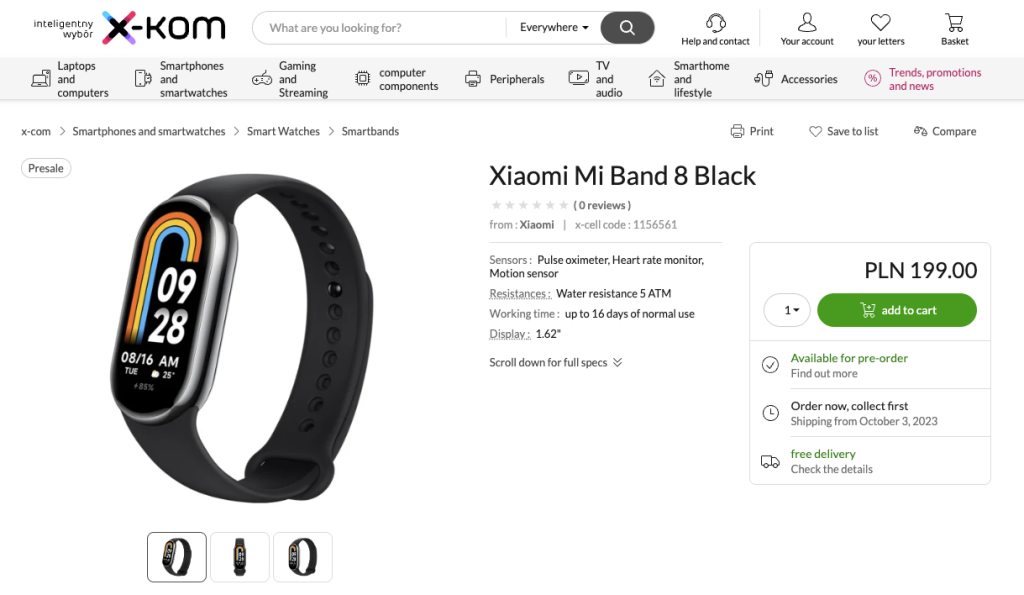 Xiaomi Smart Band 8