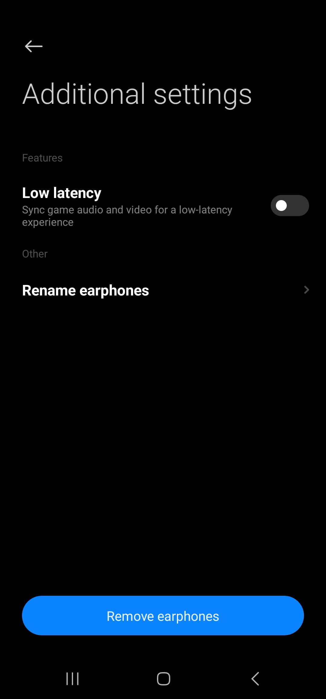 Poco Pods on XIaomi Earbuds app