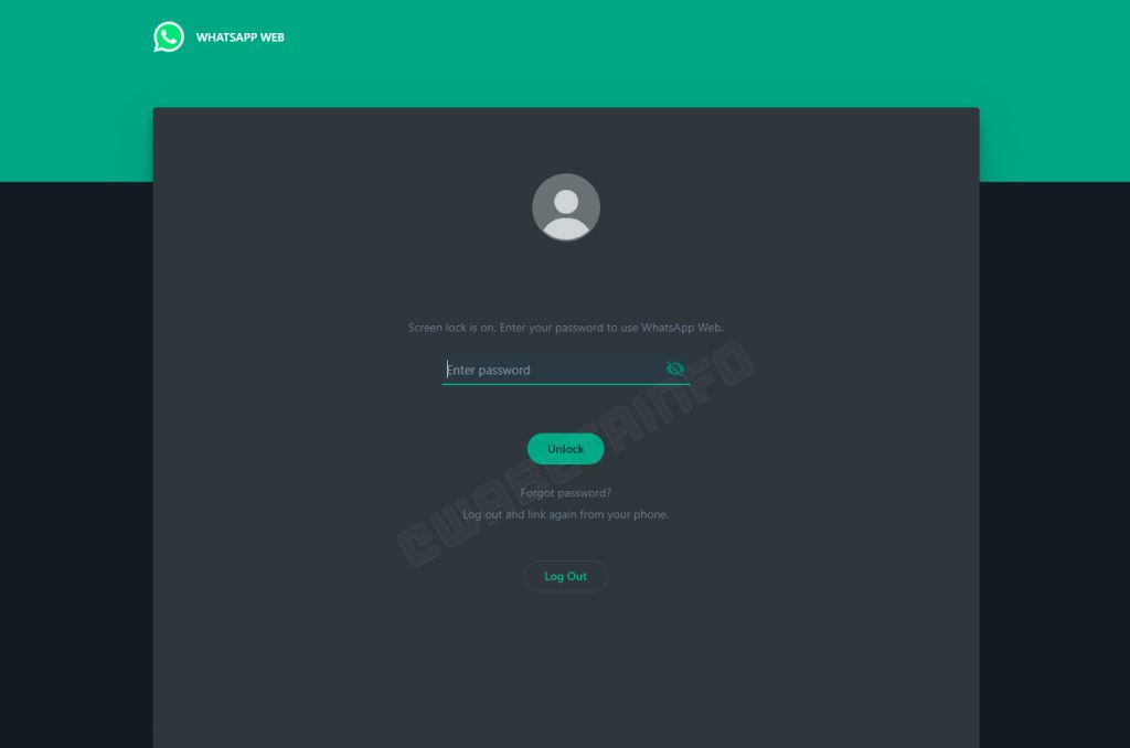 WhatsApp Web beta screen lock feature