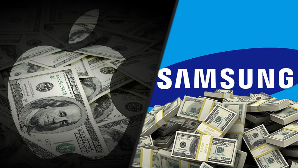 Apple and Samsung logo