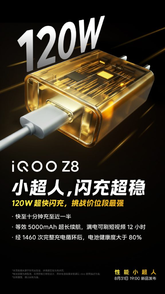 iQOO Z8 battery
