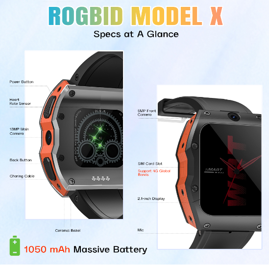 Rogbid Model X 4G smartwatch