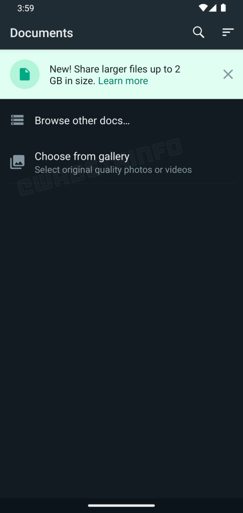 whatsapp original quality photos and video feature