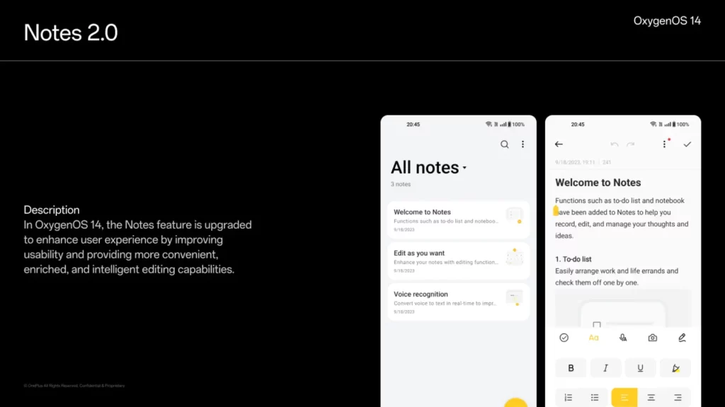 OxygenOS 14 Notes 2.0