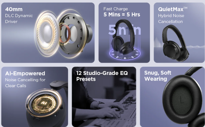 1More SonoFlow SE with QuietMax noise cancellation & 70 hours of ...
