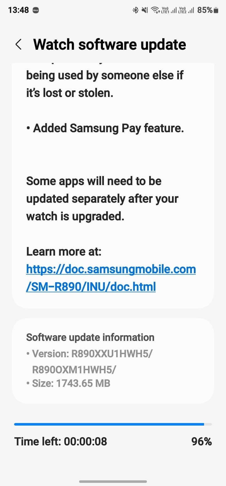 Galaxy Watch 4 One UI 5
