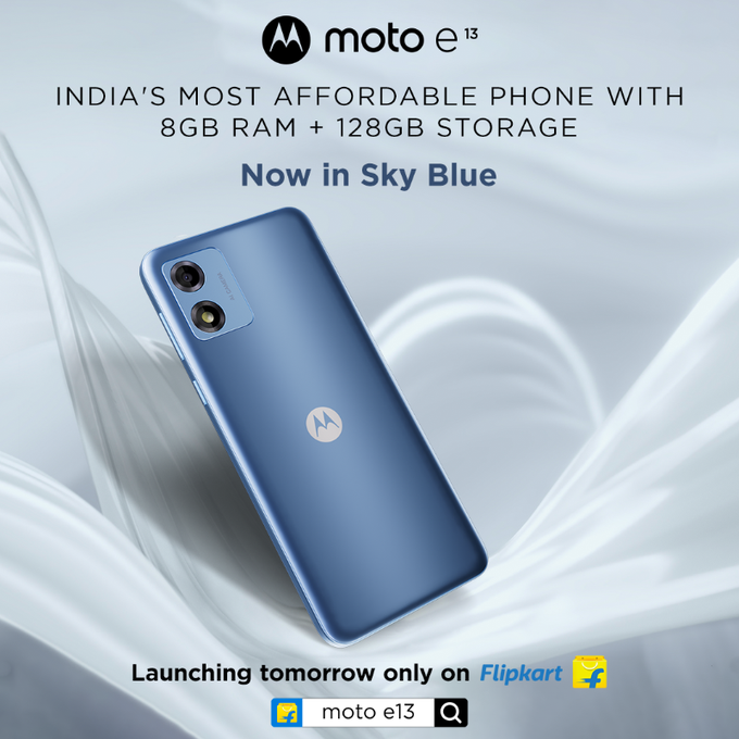 Moto E13 Sky Blue