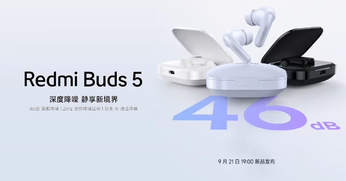 Xiaomi Redmi Buds 5 Will Launch Alongside the Note 13 Series Tomorrow 