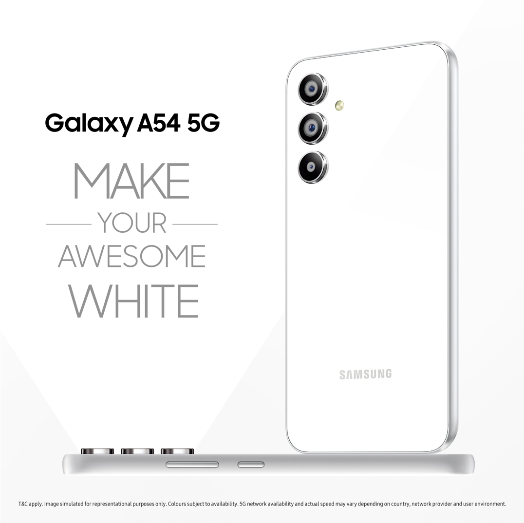 Samsung Galaxy A54 Awesome White color launched in India with