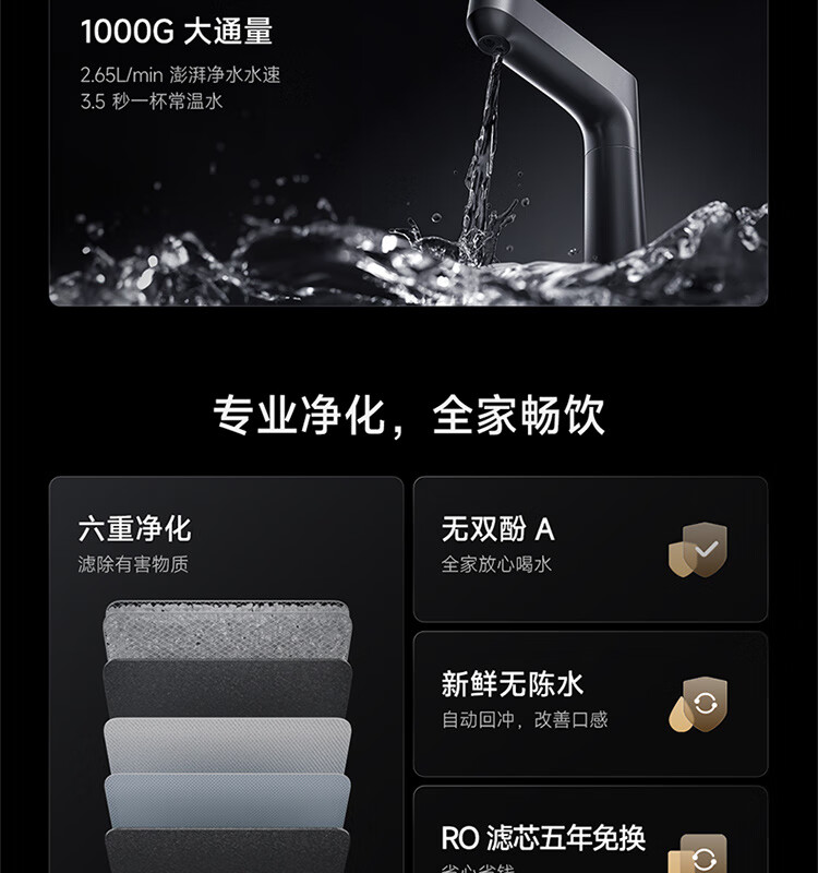 Xiaomi Mijia Heating Direct Drinking Water Purifier Q1000G