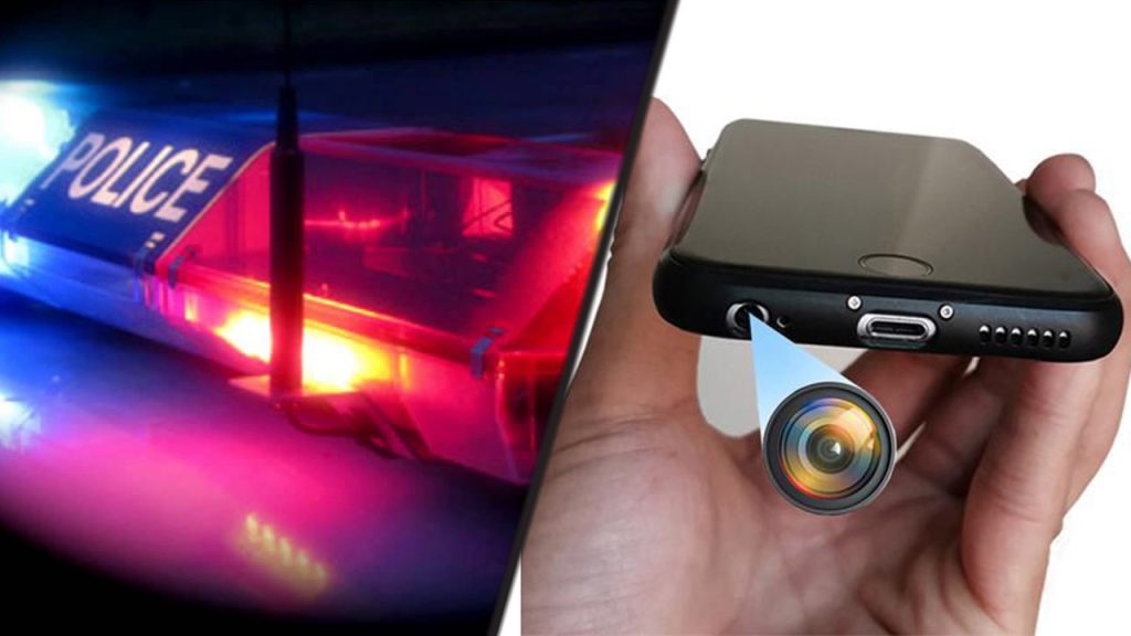 modified phone with hidden cameras
