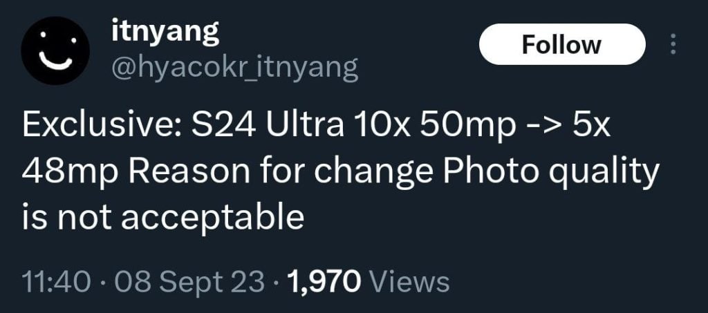 Samsung Galaxy s24 Ultra zoom