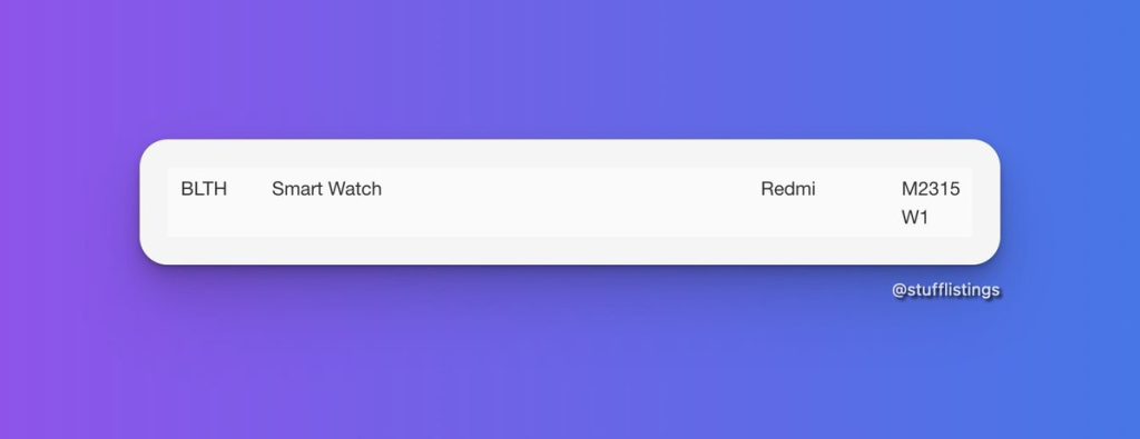 New Redmi Watch arrives on TUV Certification and Singapore's IMDA ...