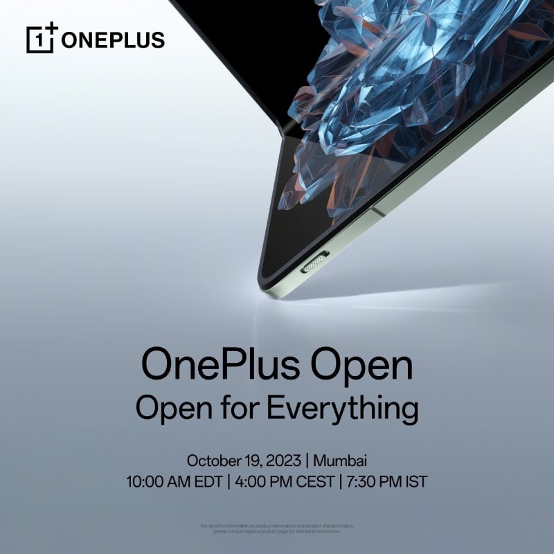 OnePlus Open Allegedly Launching On 19 October 