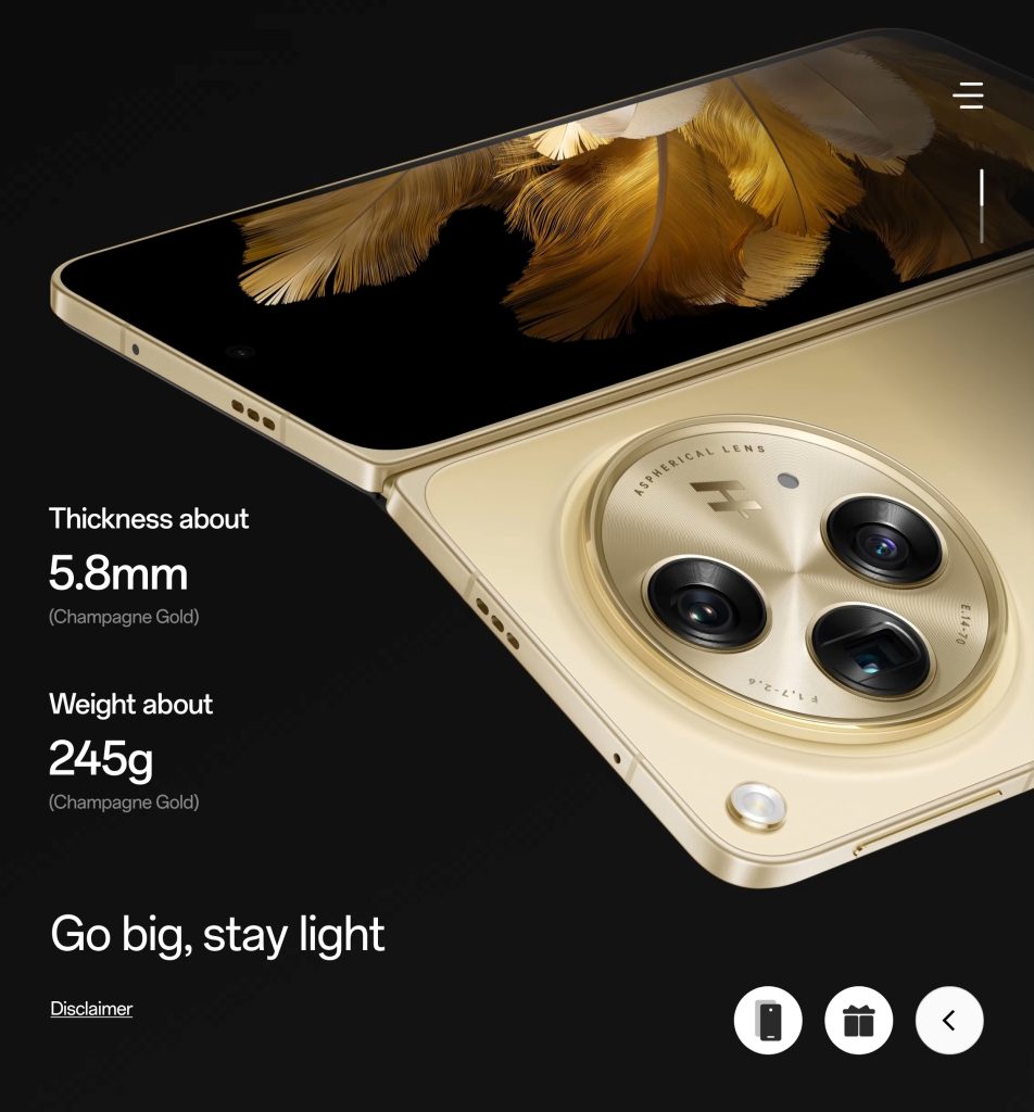 Oppo Find N3 design
