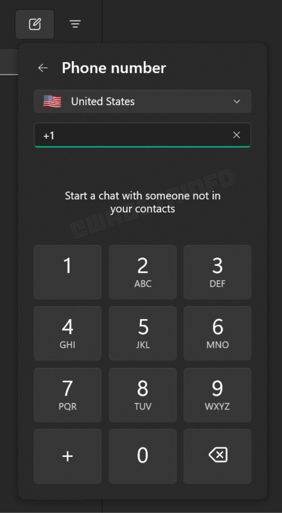 WhatsApp Windows beta opening chats unknown contacts